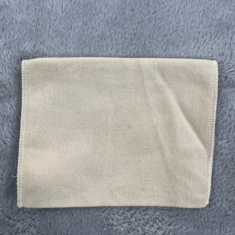 Louis Vuitton Dust Bag Cream Twill Small Purse Handbag Wallet Storage 6x4in